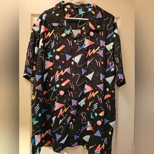 Colorful Geometric Pattern Men's Shirt